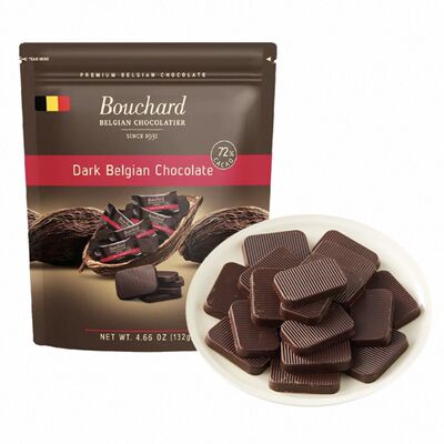 (偏远不送)盒马比利时原装进口Bouchard72%黑巧克力独立小袋