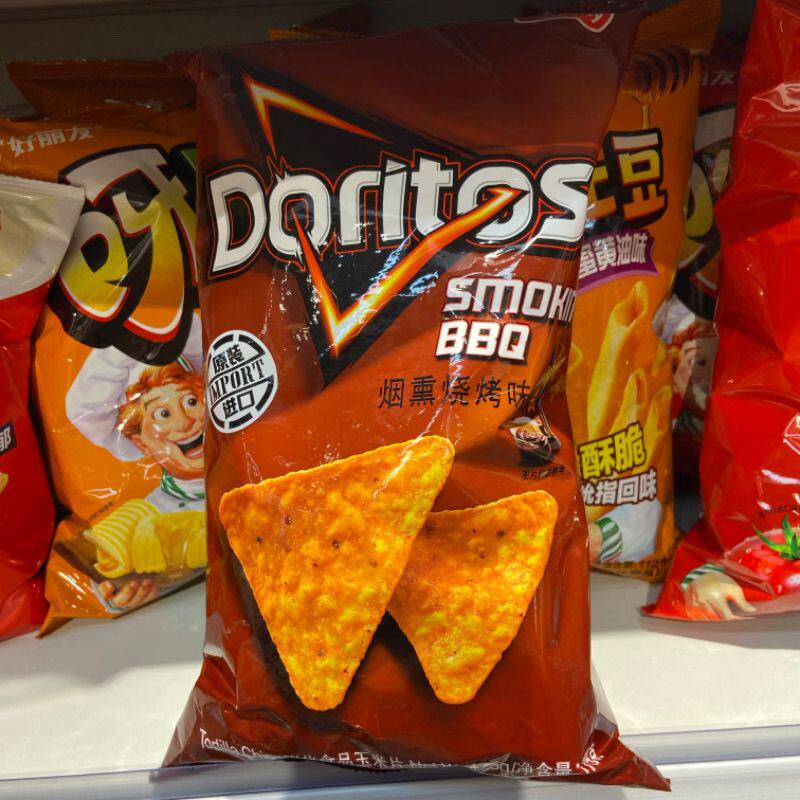 (偏远不送)临期多力多滋烟熏烧烤味膨化食品玉米片175g-不退慎