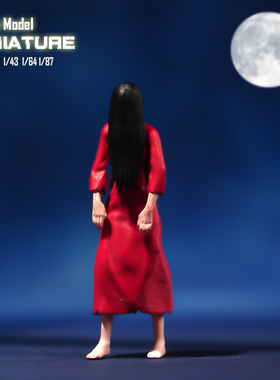 VM1/87/64/43/24/18贞子红衣微缩场景微拍摄影车模型搭配手办人偶