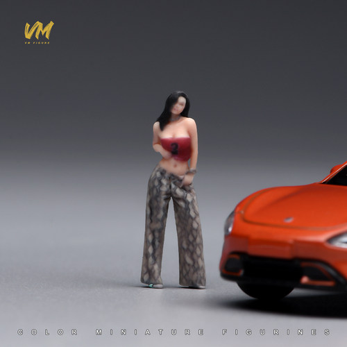 VM 1/64 西海岸御姐 微缩场景模型搭配3D彩色打印人偶模型