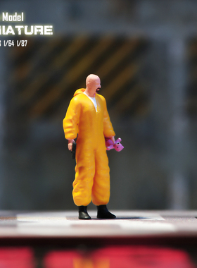 VM1/87/64/43/24绝命毒师光头版 微缩场景微拍摄影车模型搭配手办