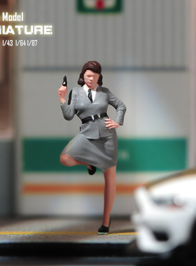 VM1/87/64/43/24/18卡特特工微缩场景微拍摄影车模型搭配手办人偶