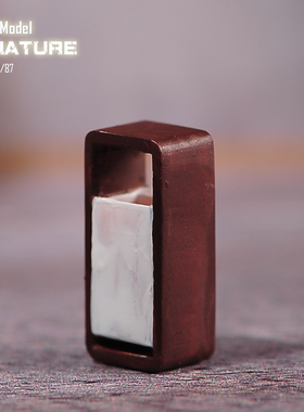 VM1/87/64/43 简易垃圾桶 微缩场景微拍摄影车模型搭配手办小人偶