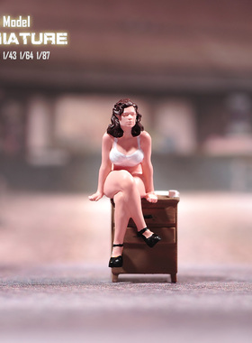 VM1/87/64/43/24/18卡特特工微缩场景微拍摄影车模型搭配手办人偶