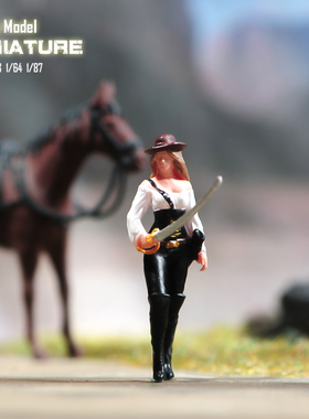 VM1/24/87/64/43 安吉莉卡带帽款微缩场景微拍摄影模型小人偶手办