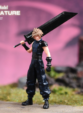 VM1/64/43/87最终幻想克劳德微缩场景微拍摄影车模型手办小人偶