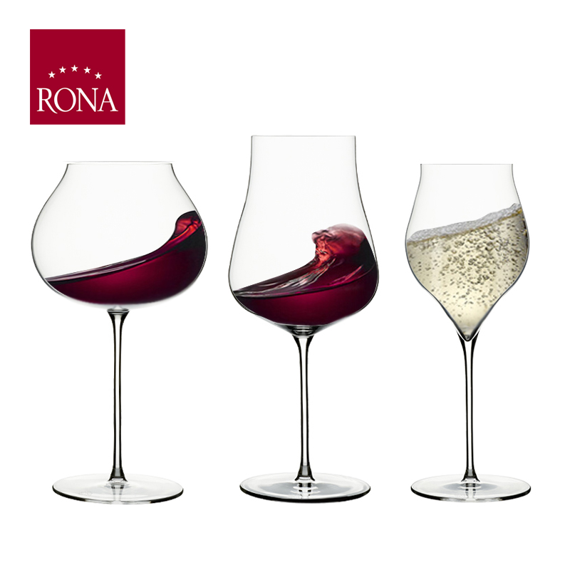 RONA洛娜捷克原装进口水晶玻璃红酒杯波尔多勃艮第甜白香槟杯韵雅