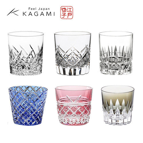 日本KAGAMI水晶玻璃洛克杯