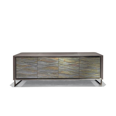 意式轻奢餐厅餐边柜Visionnaire同款储物地柜边柜高端定制家具