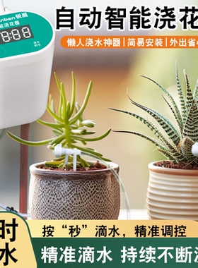 懒人自动浇水神器水泵浇花家用阳台花盆植物滴灌智能抽水定时滴水