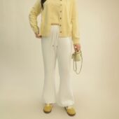 松紧腰休闲裤 DM100大码 新款 显瘦时髦气质微喇裤 女装 春季