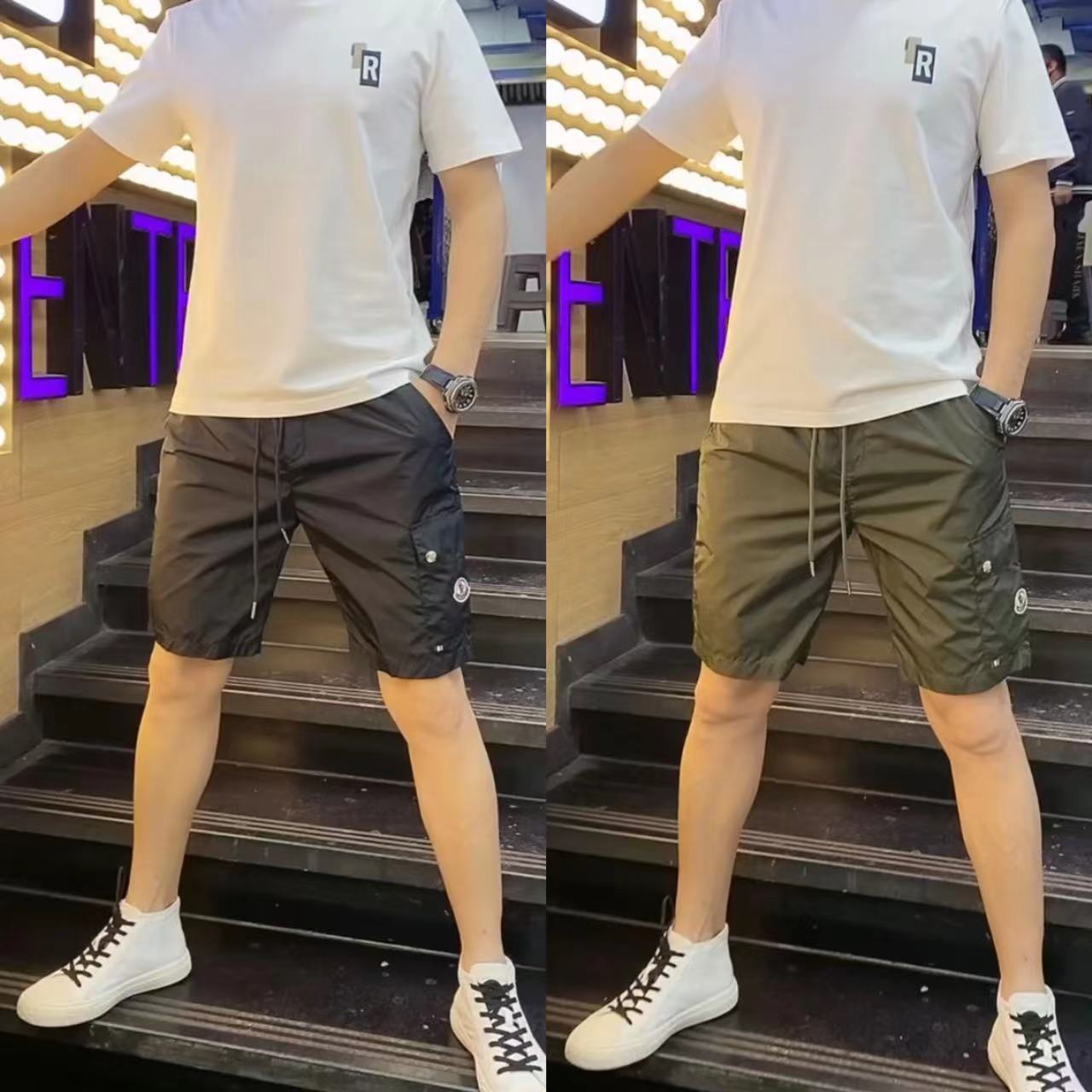 27061夏季男士速干休闲短裤薄款舒适大口袋外穿运动五分裤百搭潮