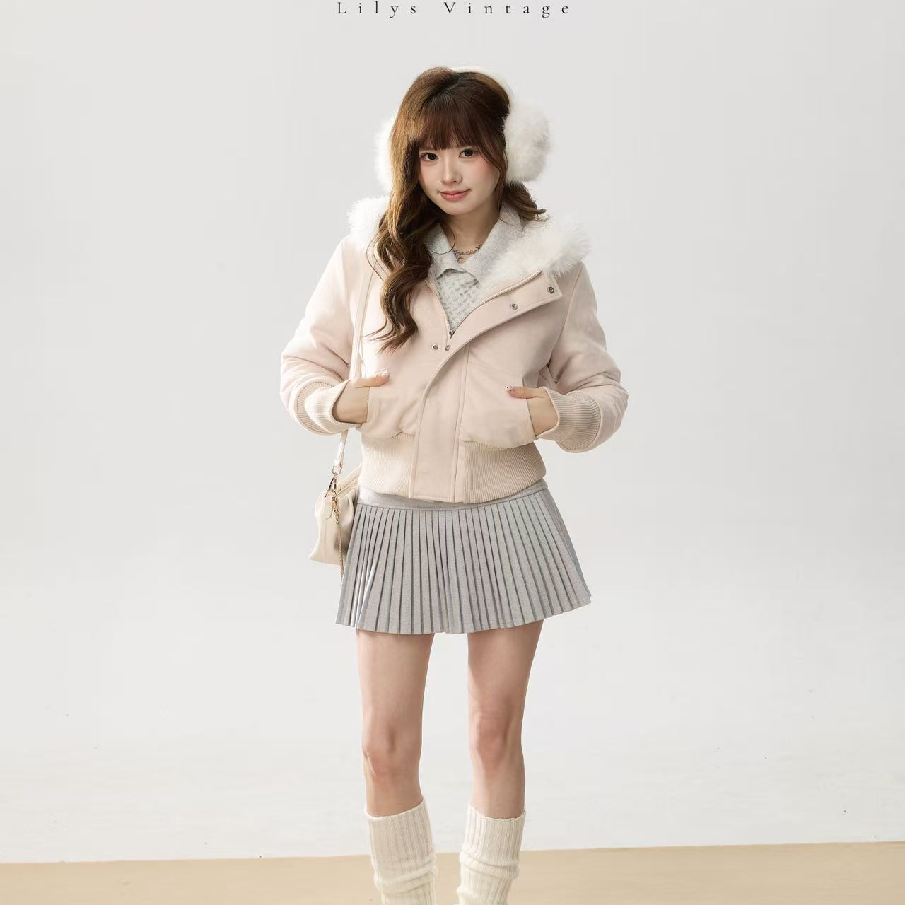 莉莉丝 【小奶兔】托斯卡纳毛麂皮外套 显瘦百搭时尚短款女士