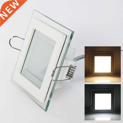 6W 9W 12W 18W 24W Dimmable LED Panel Downlight Square Glass