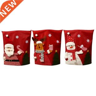 Christmas Dinner Table Decoration Chair Cover Santa Claus Sn