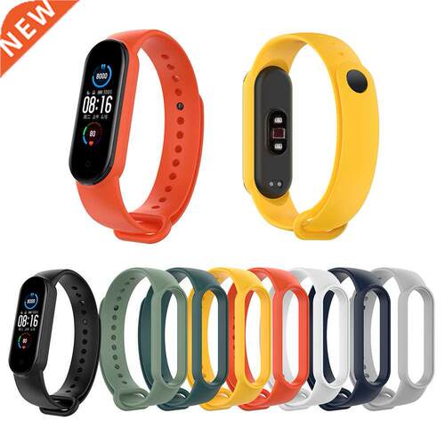 Silicone Smart Watch Strap Solid Color Replacement Wrist Ban