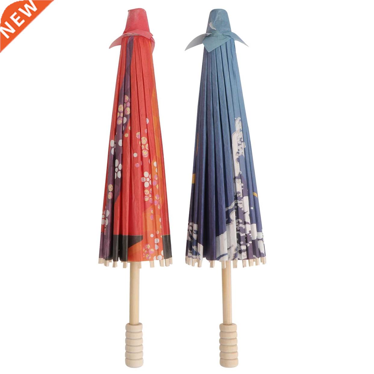 2Pcs Party Umbrella Decor Stage Props Decorative Umbrella
