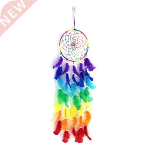 Handmade Feather Wind Chimes Home Hanging Craft Gift Ornamen