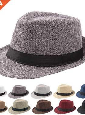 2019 New Spring Summer Retro Men	s Hats Fedoras Top J