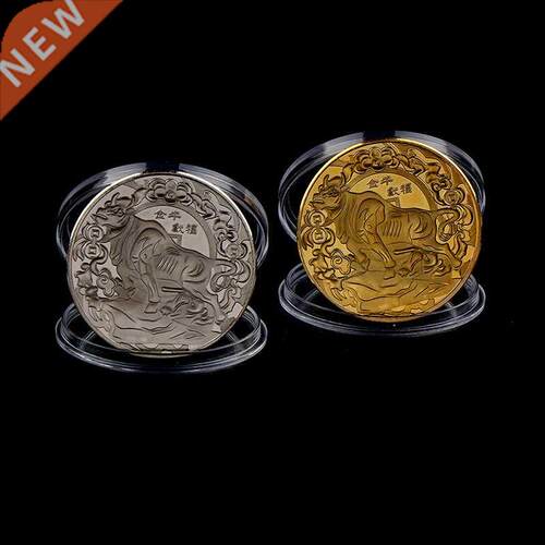 1Pc 2021 New Year Lucky Coin Twelve Zodiac Ox Commemorative