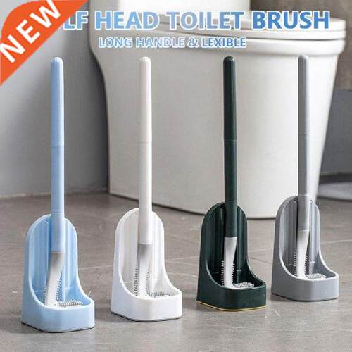 Slcone Golf Soft Tolet Brush No Dead Tolet Cleanng