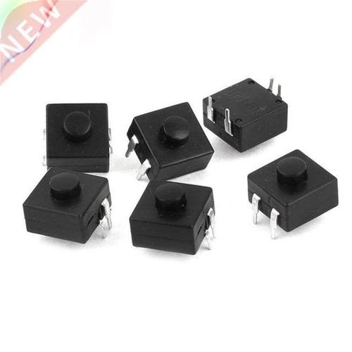 6 x 12x12x4mm 4Pins Momentary Push Button Tactile Micro Swit