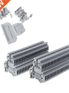 50Pcs/Set UKK3 DIN Rail Double Level Dual Row Terminal Block