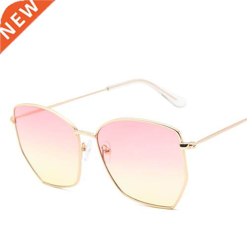 Metl Frme Sun Glsses For Womn 2021 New Fshion Sunglsse