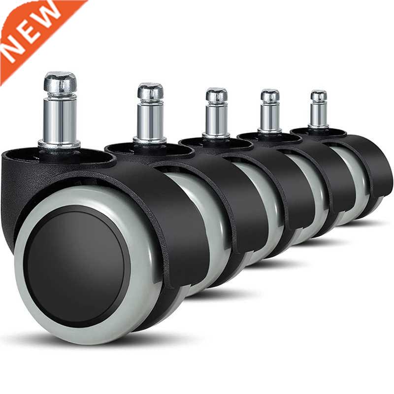5 Pack Office Chair Wheels 11 mm / 22 mm Replacement Hard Fl