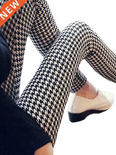 CUHAKCI Graffiti Leggings Floral Patterned Print Leggins For