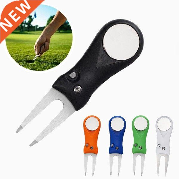 1Pc Folding Golf Fork Mini Golf Ball Slot Groove Cleaner