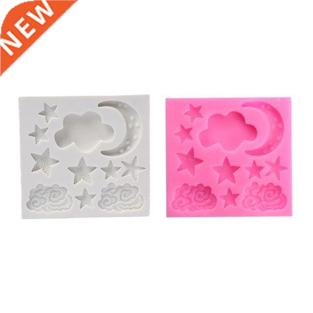Star Moon Shape Silicone Material Moulds  Fondant Cake Mo