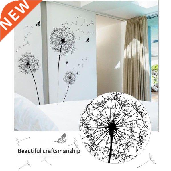 Creative Black Dandelion Wall Sticker Decoration Removable