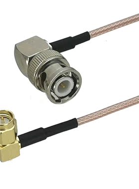 1Pcs RG16 SMA Male Plug Right angle to BNC Male RIght angle