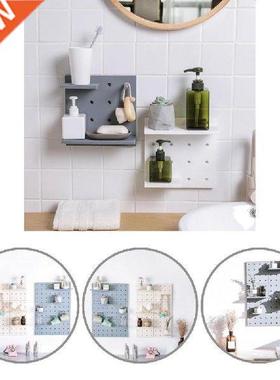 Room Decor Hole Board Wall Shelf Hooks Desk Organizer Make