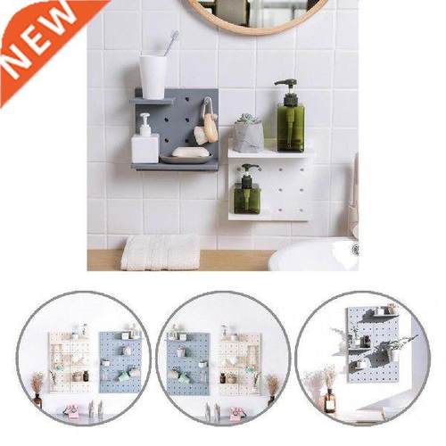 Room Decor Hole Board Wall Shelf Hooks Desk Organizer Make