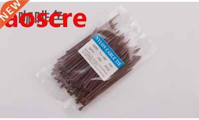 Coffee Nylon tie belt 3X100 color environmental protection p