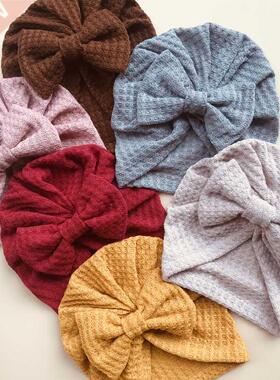 2022 Spring Summer Baby Hat Turban Cute Bows Knitted Baby Gi