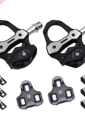 Road Bike Bicycle Carbon Fiber Cycling Anti-slip Pedals Clea
