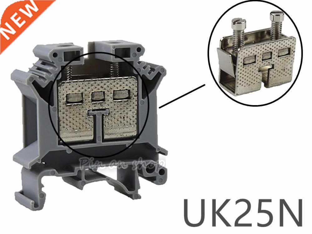 10pcs UK-25N UK25n Din Rail Electrical Conductor Terminal Bl