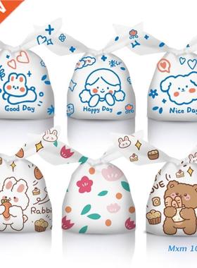 50pcs Rabbit Ears Candy Packaging Bags Dessert Pastry Biscui