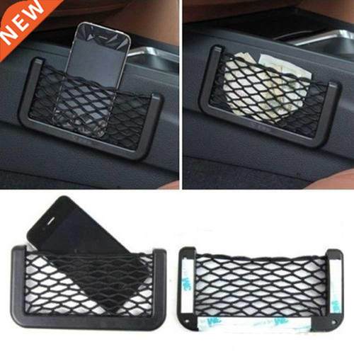 Unversal Car Seat Sde Back Storage Net Bag Phone Holder Po
