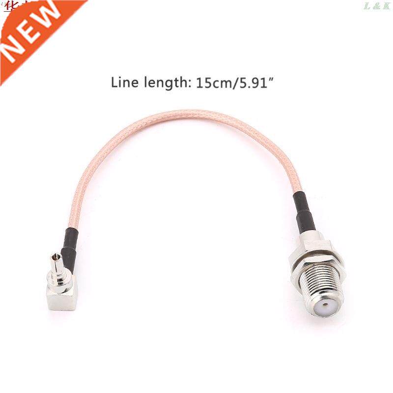 F Type Female Jack To CRC9 Male Right Angle RG16 Pigtail Ca