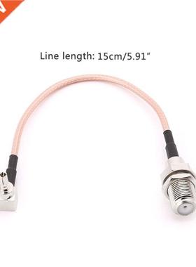 F Type Female Jack To CRC9 Male Right Angle RG16 Pigtail Ca