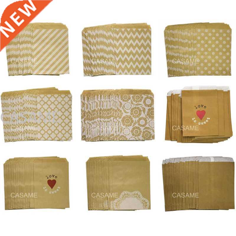 50pcs/ Lot reat candy bag high quality Party Favor Paper Bag