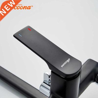 Black Chrome Bathroom Bathtub Shower Faucets Basin Sink Mix