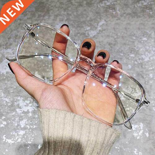 Transparent Computer Glasses Frame Women Men Anti Blue Light