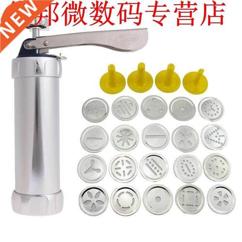 Cookie Mker Pump Press Mchine Cke Decor 20 Molds 4 Nozzle