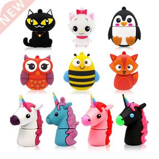 Pendrive 128GB USB Flash Drive Cartoon Animals Pen Drive Usb