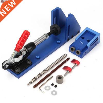 Pocket Slant Hole Jig Wood Working Carpenter Kit Toggle Clam